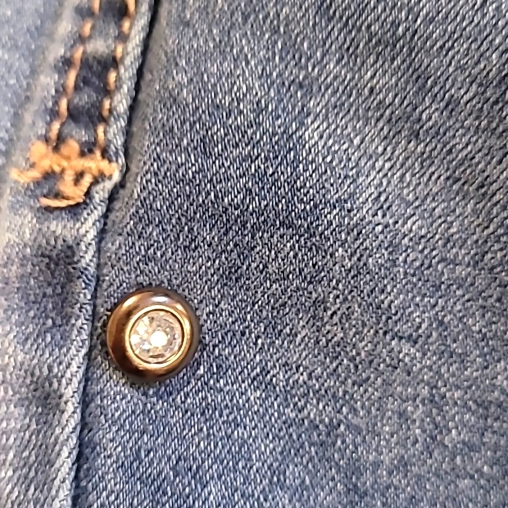 K. Jordan Jeans Raw Hem - Rhinestone Studs - Picture 13 of 14